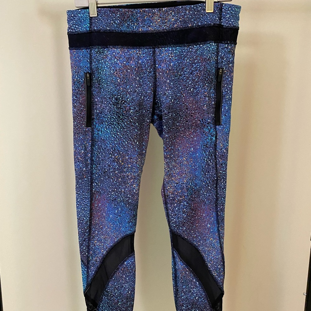 Lululemon Leggings Inspire Tight II Mesh Panel Strive Multi Mermaid Galaxy 10